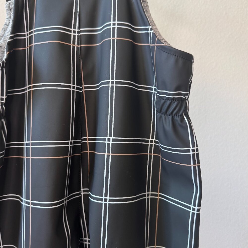 Miles The Label Rain Overalls 2Y • Black & White Plaid • Kids waterproof Outdoor - Picture 8 of 16